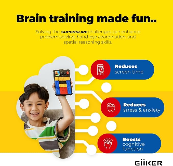 GiiKER Super Slide Puzzle Games, Original 500+ Challenges Brain Teaser Puzzle - Image 3