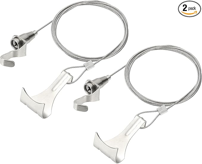 uxcell 2Pcs Picture Hanging Wire Kit, 1.5 m x 1.5 mm Heavy Duty Picture Hangers by uxcell