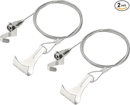 uxcell 2Pcs Picture Hanging Wire Kit, 2 m x 1.5 mm Heavy Duty Picture Hangers by uxcell