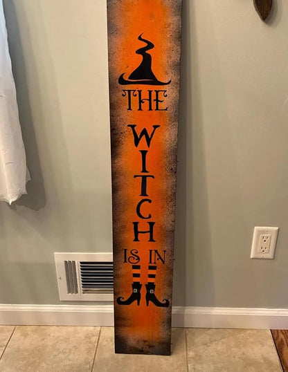 Halloween Stencils for Porch Sign Large Skeleton Boo Stencils Witch Ghost - Image 8