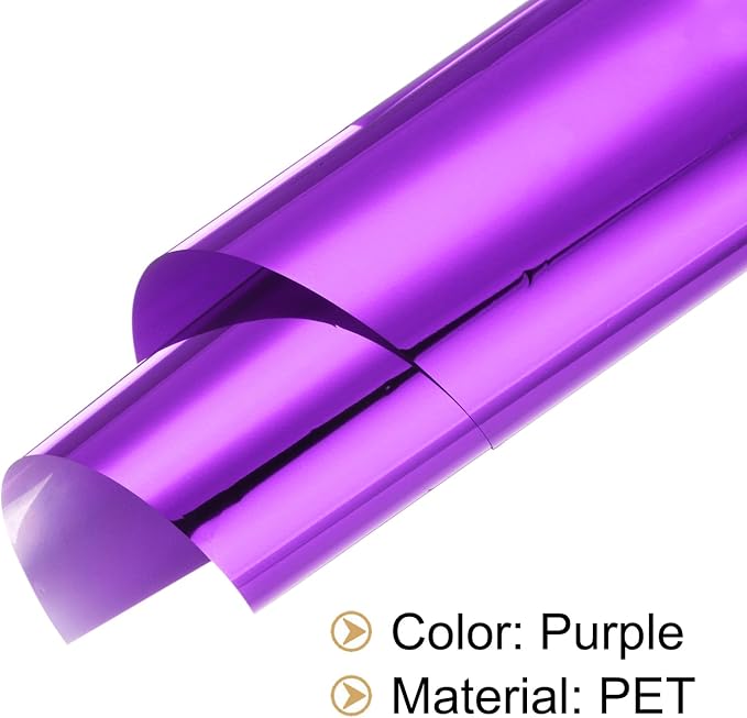 MECCANIXITY 50 Sheets Heat Reactive Foil, 20x29cm Purple Foil Transfer Sheets - Image 6