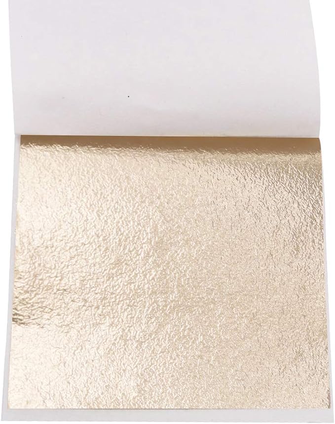 KINNO Gold Leaf Sheets for Art, 100 Sheets Antique Gold Foil for Home, - Image 3