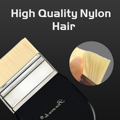 1 PCS Flat Paddle Paint Brush Set, Nylon Painting Brushes - Image 5