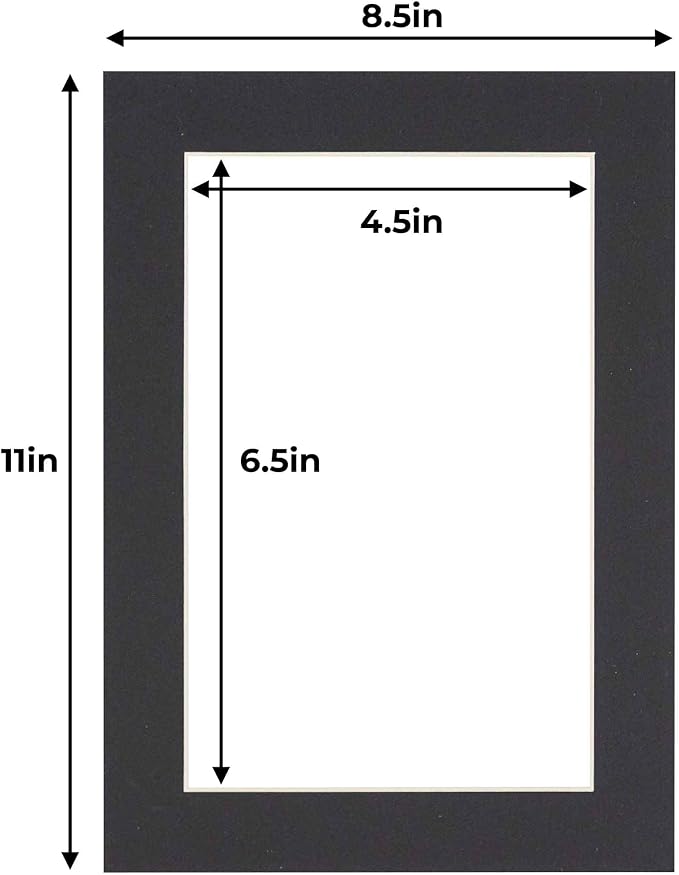 5x7 Mat for 8.5x11 Frame - Image 2