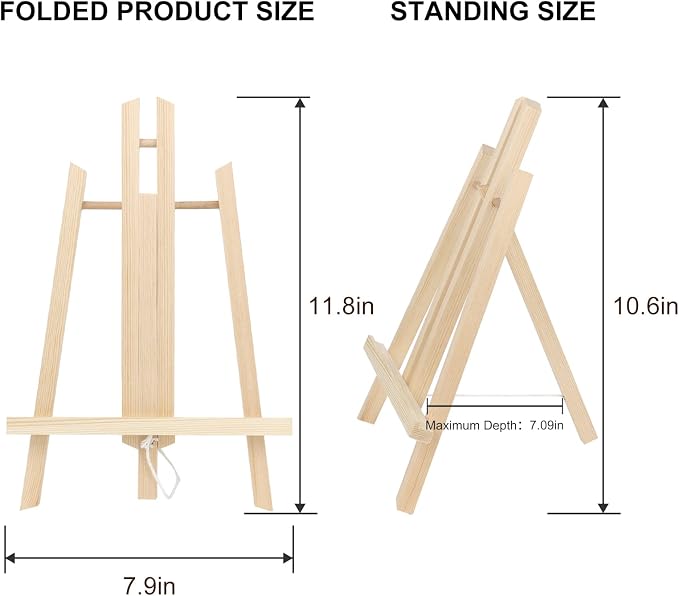 Kinlink 11.8 Inch Tall Wood Easels - Image 2