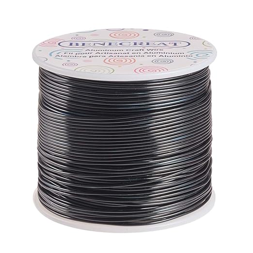 BENECREAT 12 17 18 Gauge Aluminum Wire Anodized Jewelry Craft Making Beading by BENECREAT
