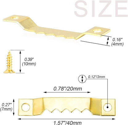Small Sawtooth Picture Hangers 50 Pack Steel Sawtooth Hangers - Image 3