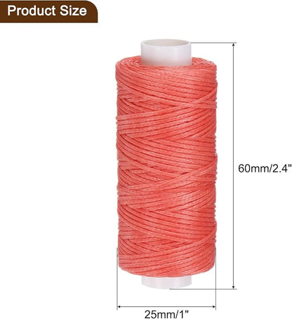 uxcell Leather Sewing Waxed Thread, 55 Yards / 50m 0.8mm 150D Flat Polyester - Image 6
