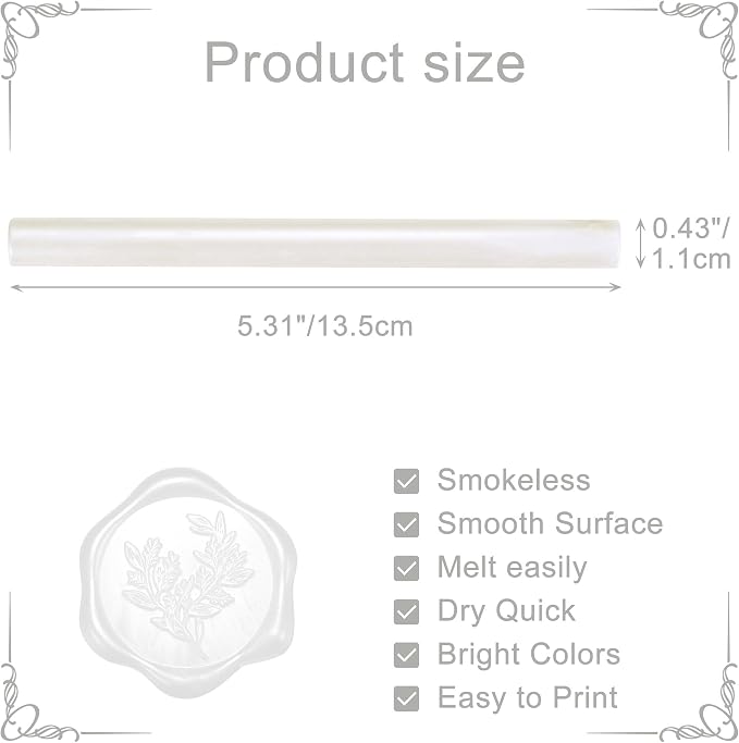 Yoption 15 Pieces Pearl White Glue Gun Sealing Wax Sticks - Image 5