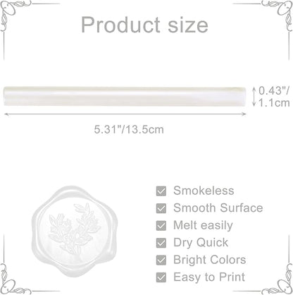Yoption 15 Pieces Pearl White Glue Gun Sealing Wax Sticks - Image 5