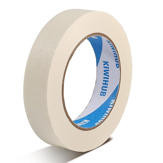 Beige White Painters Tape, 1 inch x 60 Yards by KIWIHUB