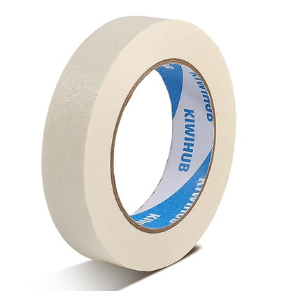 Beige White Painters Tape, 1 inch x 60 Yards by KIWIHUB