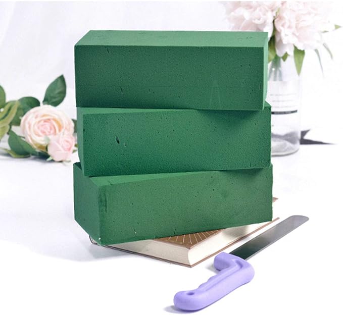 3PCS Floral Foam Bricks, Florist Flower Foam Green Blocks Flower Arrangement - Image 3