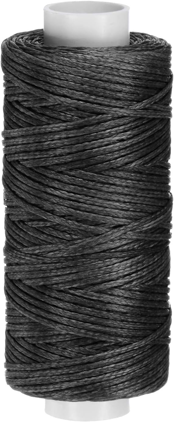 uxcell Leather Sewing Waxed Thread, 55 Yards / 50m 0.8mm 150D Flat Polyester by uxcell