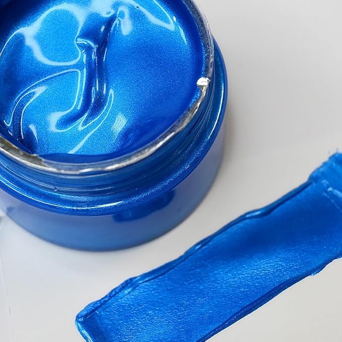 Shimmer Metallic Acrylic Paint Metallic Chalk Paste 1.7oz/50ml, DIY Crafts by JAJADO