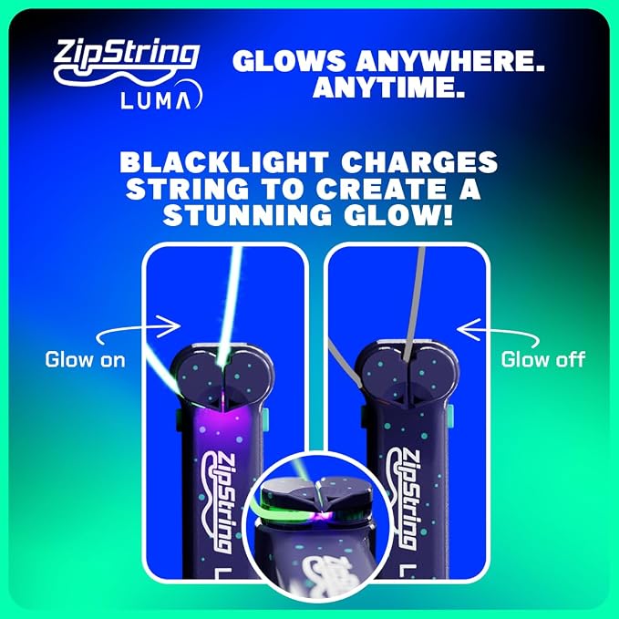 ZipString Luma - The Patented Glow-in-The-Dark Toy That Flies a Loop of String - Image 5