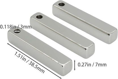 StayMax Rectangle Bar Engraving Blanks Stainless Steel Engraving Blank - Image 2