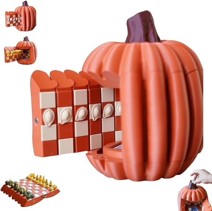 Pumpkin Board Game Set, Magnetic Pumpkin Chess Expansion Pack Gourd Games by LABNRT