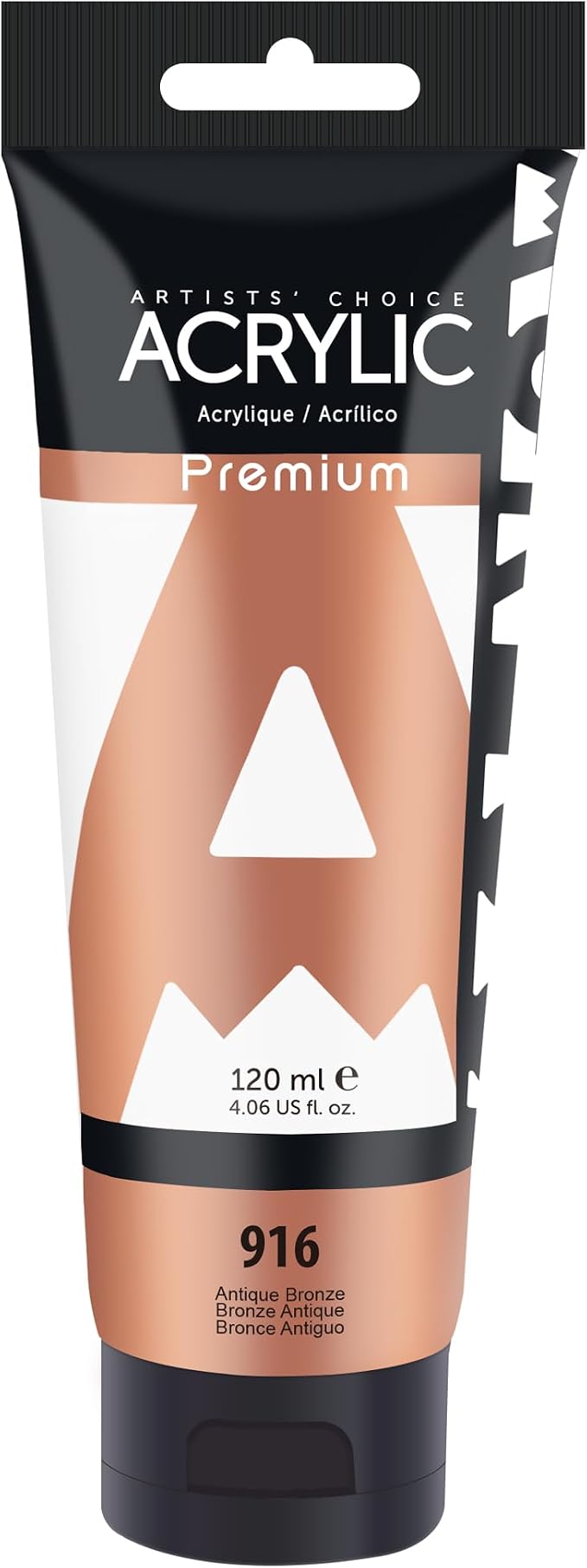 AUREUO Antique Bronze Acrylic Paint, 4 Fl Oz / 120ml Single Tube, Rich Pigment by AUREUO