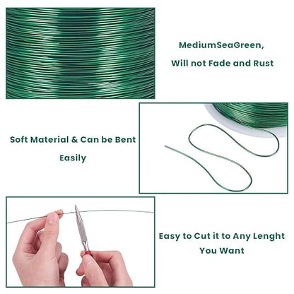 BENECREAT 20 Gauge 770FT Aluminum Wire Anodized Jewelry Craft Making Beading - Image 2