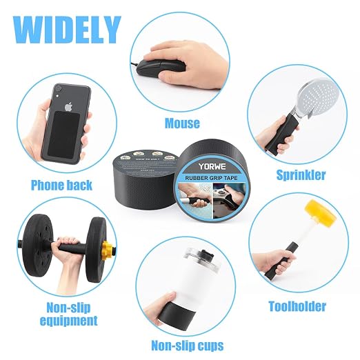 Rubber Grip Tape, Ultra-Thin Strong Adhesive Anti-Slip Waterproof Heat - Image 6