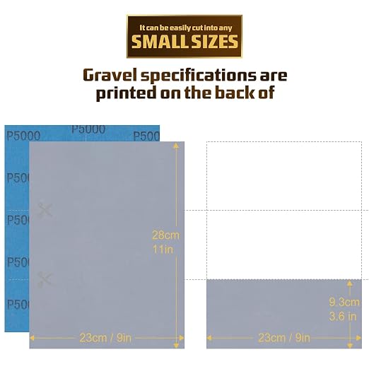 Sandpaper 5000 Grit, Wet Dry Sanding Sheets, High Performance Sand Paper - Image 2