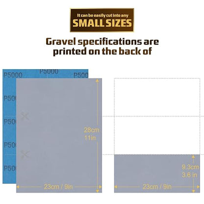 Sandpaper 5000 Grit, Wet Dry Sanding Sheets, High Performance Sand Paper - Image 2