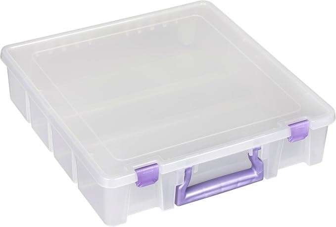 ArtBin 6955JS Super Satchel Compartment Box Clear Craft Organizer Storage Case by ArtBin
