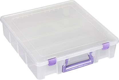 ArtBin 6955JS Super Satchel Compartment Box Clear Craft Organizer Storage Case by ArtBin