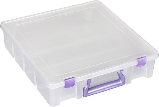 ArtBin 6955JS Super Satchel Compartment Box Clear Craft Organizer Storage Case by ArtBin