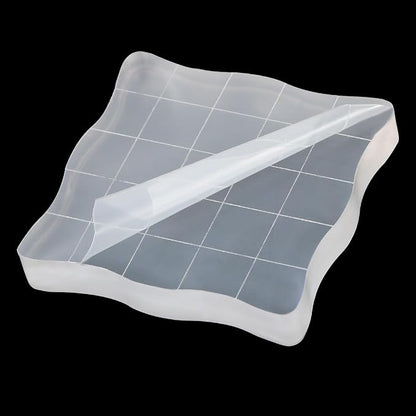 PATIKIL 2" x 2" Acrylic Stamp Block, 2 Pack Clear Stamping Block - Image 5