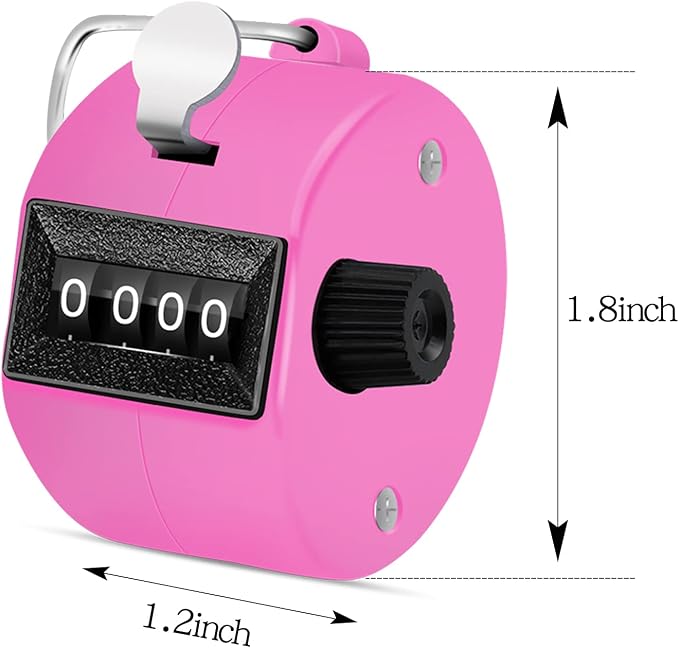 12 Pcs Hand Tally Counter 4-Digit Lap Counter Clicker, Manual Mechanical - Image 2