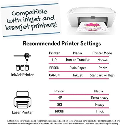 NuFun Activities Inkjet Printable Iron-On Heat Tshirt Transfer Paper 11x17 - Image 3