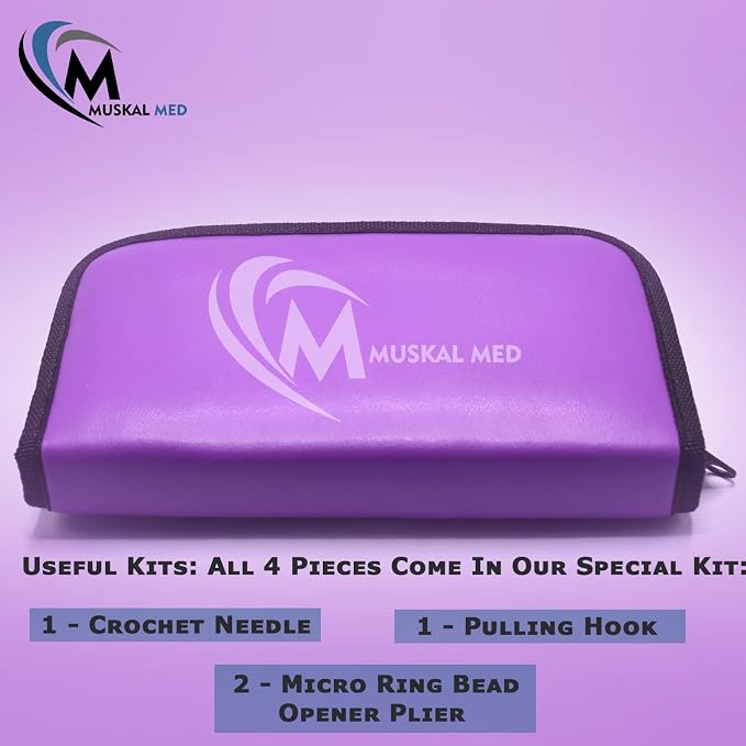 Professional Hair Extension & Beading Tool Kit Remove Plier Set - Image 7