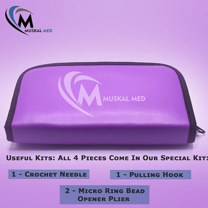 Professional Hair Extension & Beading Tool Kit Remove Plier Set - Image 7