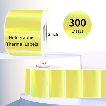 Direct Thermal Label 2x1 Inch- Barcode Labels- Holographic Thermal Sticker - Image 2