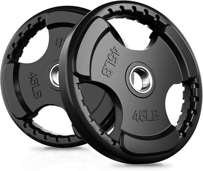 RitFit Olympic Rubber Grip Plates by RITFITLLC