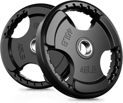 RitFit Olympic Rubber Grip Plates by RITFITLLC