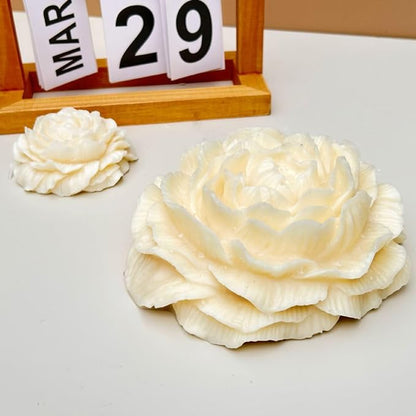 2 Pack 3.5 Inch 6.7 Inch Peony Silicone Mold, Large Size Flower Candle Mold - Image 4