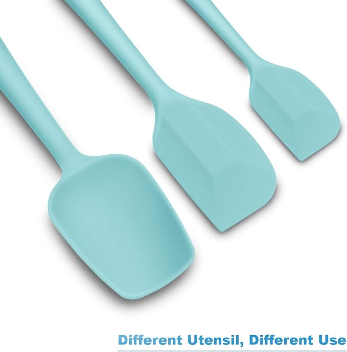 Silicone Spatula 3-piece Set, Ergonomic Handle High Heat-Resistant Spatulas - Image 5