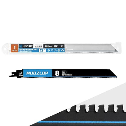 1 Pack 12 inch Reciprocating Saw Blades Set，8 TPI High Carbon Saw Blades by Unknown