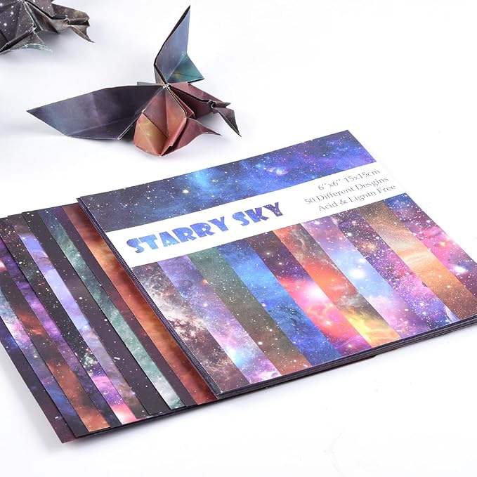 10 Different Packs Full Collection Origami Paper Kit 6 Inch Square Double Sided - Image 6