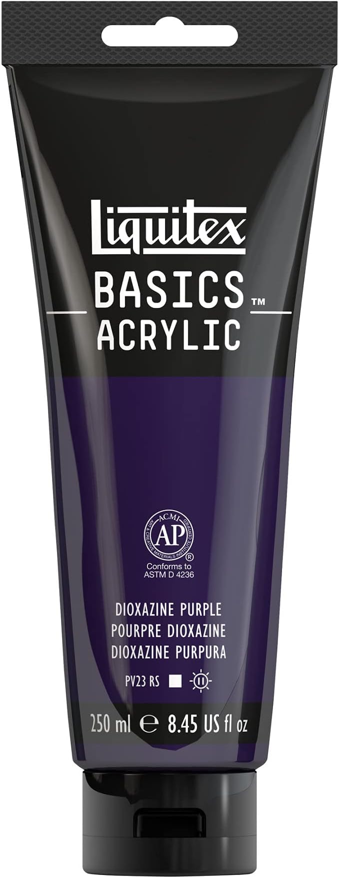 Liquitex BASICS Acrylic Paint, 250ml Tube, Dioxazine Purple - Image 2