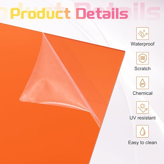 uxcell 2Pcs Acrylic Sheets 12x8 Inch Acrylic Panel 1/8 Inch-3mm Plastic Board - Image 3