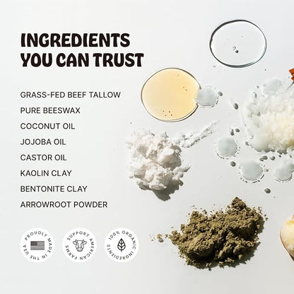 Earth Wave All Natural Tallow Hair Clay - Image 3