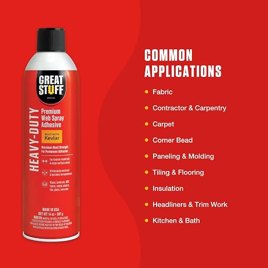 Great Stuff™ Heavy-Duty Web Adhesive 3-Pack - 14 oz - Aerosol - Image 4