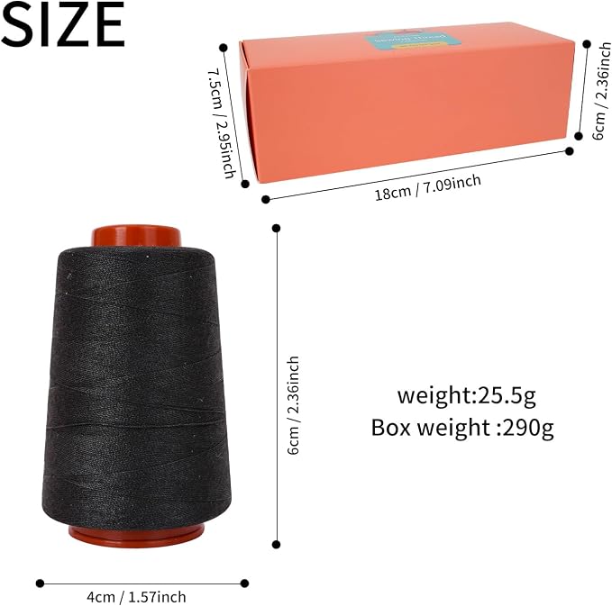Sewing Thread Kit, All Purpose Sewing Thread 40wt, 10 Spools Assorted Colors - Image 3