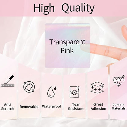 Transparent Square Thermal Label Stickers 3" x 3", Self-Adhesive Thermals Label - Image 3