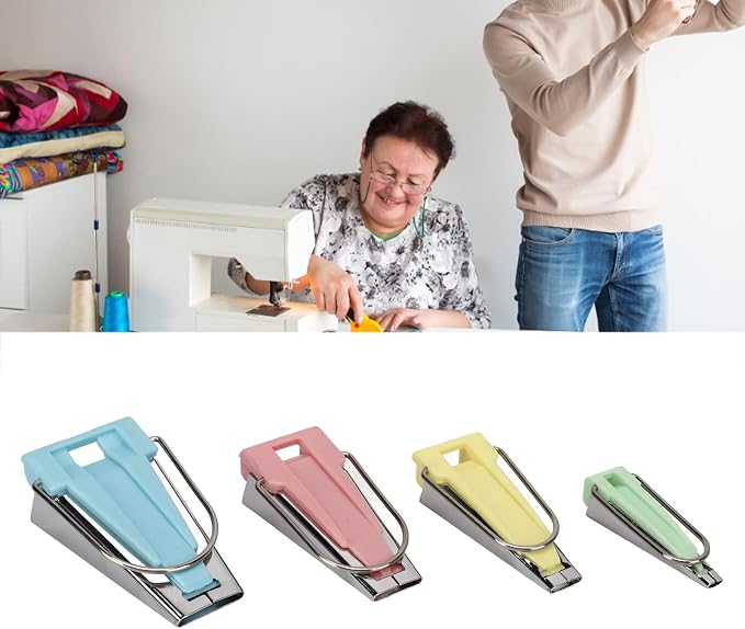 Bias Tape Makers Kit 4 Size costura, 1/4inch 1/2inch 3/4inch 1inch DIY Quilting - Image 5