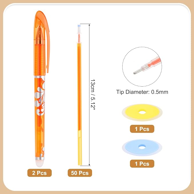 PATIKIL 2Pcs Erasable Gel Pens - Image 2